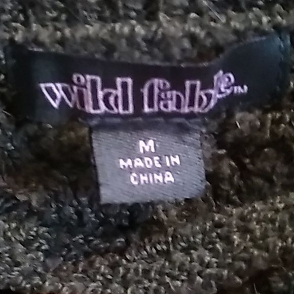 Wild Fable Sz M Green Cropped Sweater - Picture 2 of 3